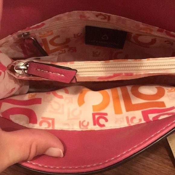 ⭐️ HP LIZ CLAIBORNE Faux Leather Pink Mini Bag - Picture 8 of 9